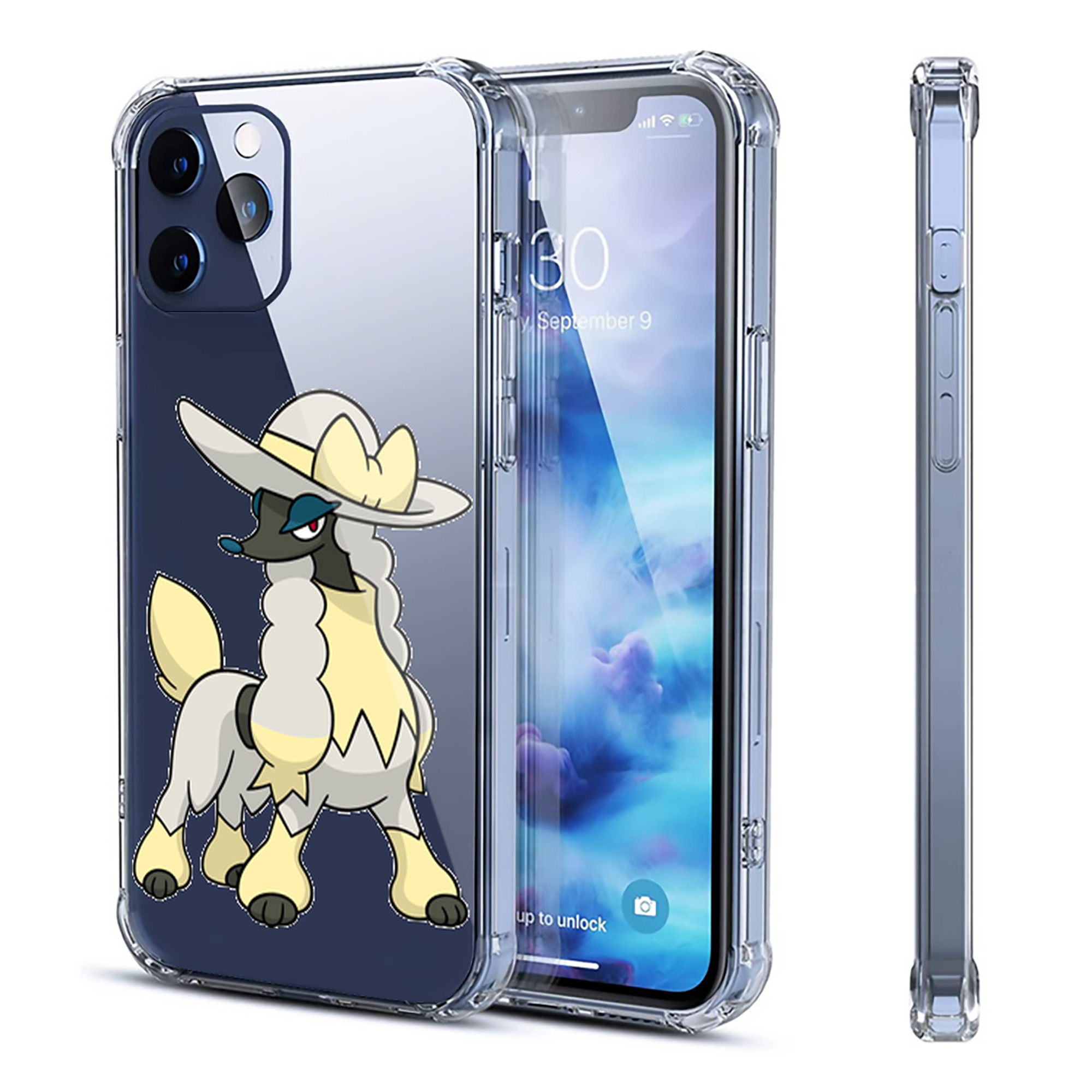 （画像用） ポケットモンスター Pokémon 【iPhone 12シリーズ対応】透明スマホケース（クリアソフトケース）